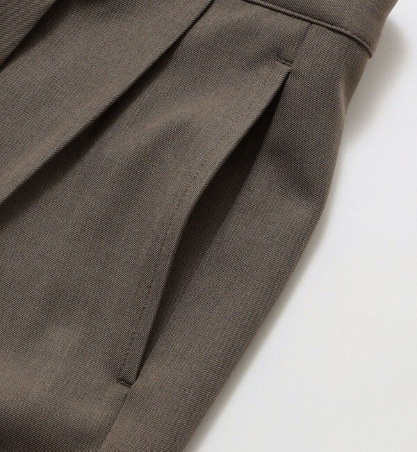 SHIPS「City Ambient Products: ツイル 2タック ワイド スラックス」|チノ|