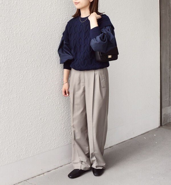 SHIPS Colors 「SHIPS Colors:〈手洗い可能〉ケーブル ドッキング ニット」|ニット・セーター|