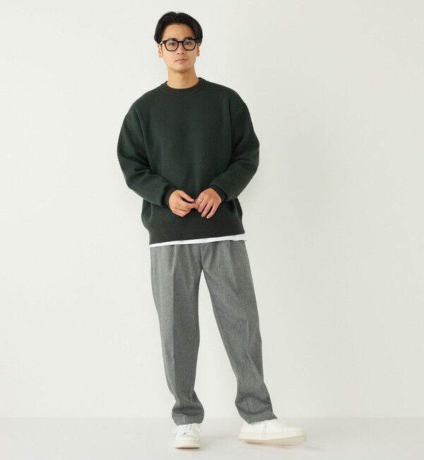 SHIPS Colors 「SHIPS Colors:〈手洗い可能〉Wフェイス ジャカード ニット」|ニット・セーター|