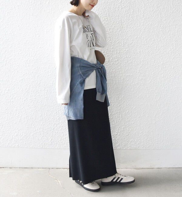 SHIPS for women「ロング スリーブ プリント TEE」|Tシャツ・カットソー|