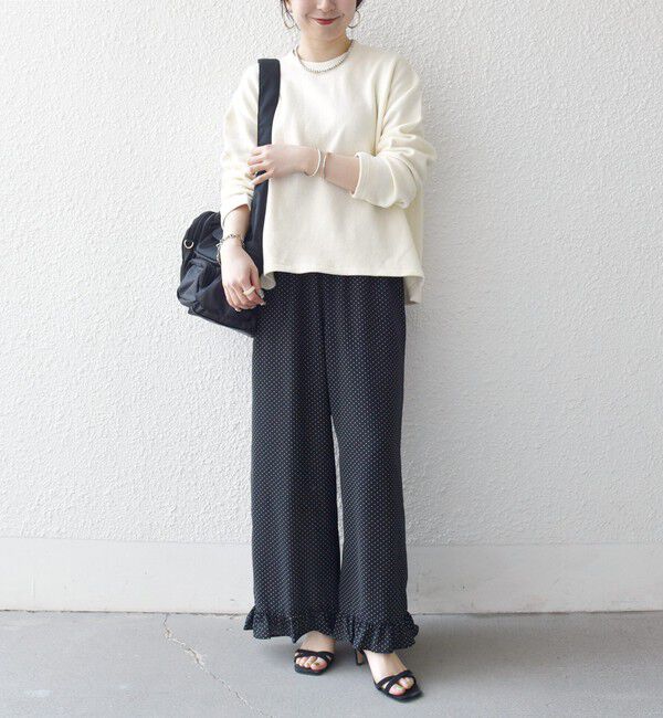 SHIPS any「SHIPS any:〈洗濯機可能〉ドット フリル ワイド イージー パンツ」|その他|