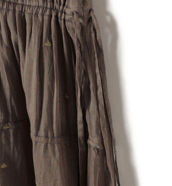 SHIPS for women「《予約》〈手洗い可能〉コットン オーガンジー 刺繍 ウエスト ドロスト ワンピース」|ワンピース|