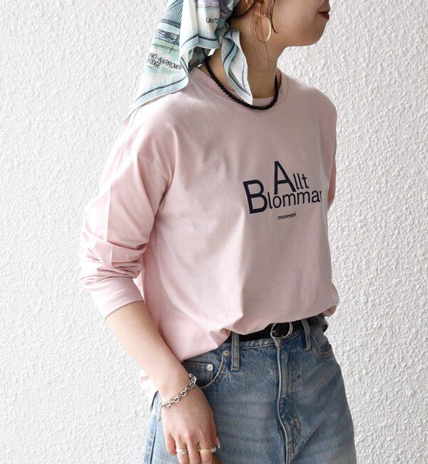 SHIPS any「《予約》【SHIPS any別注】MONMIMI:〈洗濯機可能〉ロゴ プリント ロンTEE 26SS」|Tシャツ・カットソー|