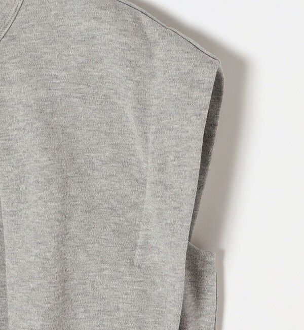 SHIPS any「《予約》SHIPS any:〈接触冷感/汗染み防止加工/洗濯機可能〉タック フレア ノースリーブ TEE」|Tシャツ・カットソー|