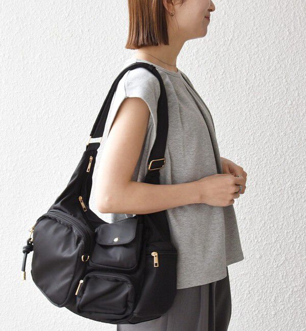 SHIPS any「《予約》SHIPS any:〈接触冷感/汗染み防止加工/洗濯機可能〉タック フレア ノースリーブ TEE」|Tシャツ・カットソー|