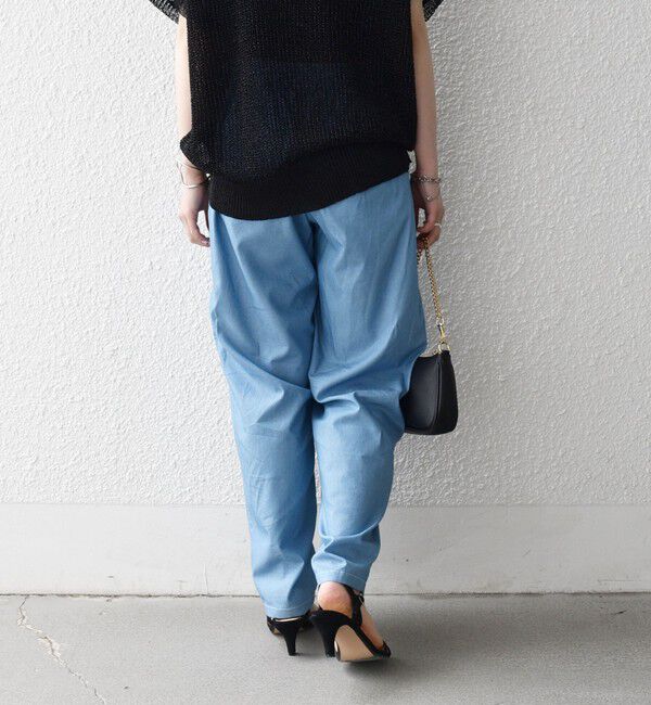 SHIPS any「《予約》SHIPS any:〈洗濯機可能〉シャンブレー デニム ポケット テーパード パンツ」|その他|