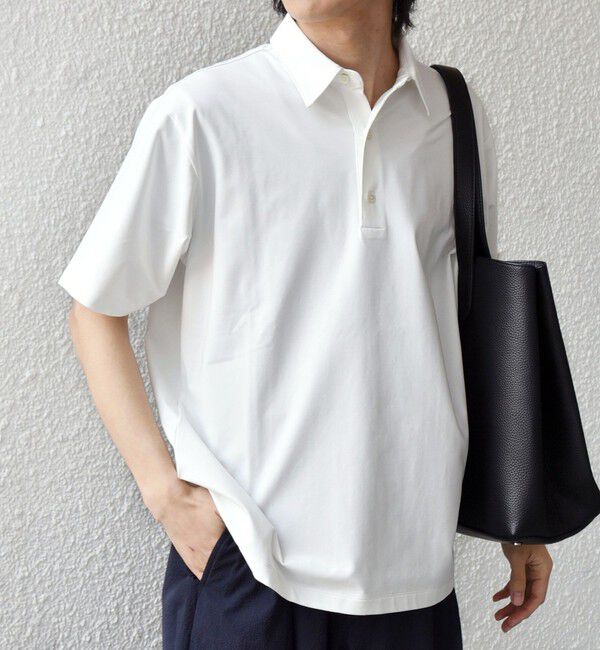 SHIPS any「SHIPS any:〈遮熱〉SOLAMENT(R) リラックス ポロシャツ◆」|ポロシャツ|ホワイト