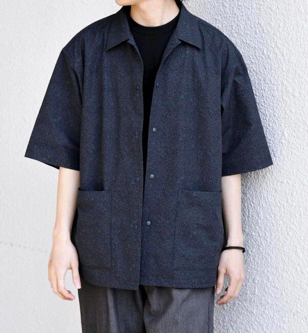 SHIPS any「SHIPS any:〈撥水/軽量/ストレッチ〉SOLOTEX(R) シアサッカー キャンプポケット シャツ 26SS◆」|シャツ・ブラウス|