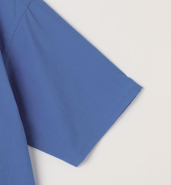 SHIPS any「SHIPS any: JAPAN MADE ブルー ストライプ/ソリッド レギュラーカラー 半袖 シャツ◆」|シャツ・ブラウス|