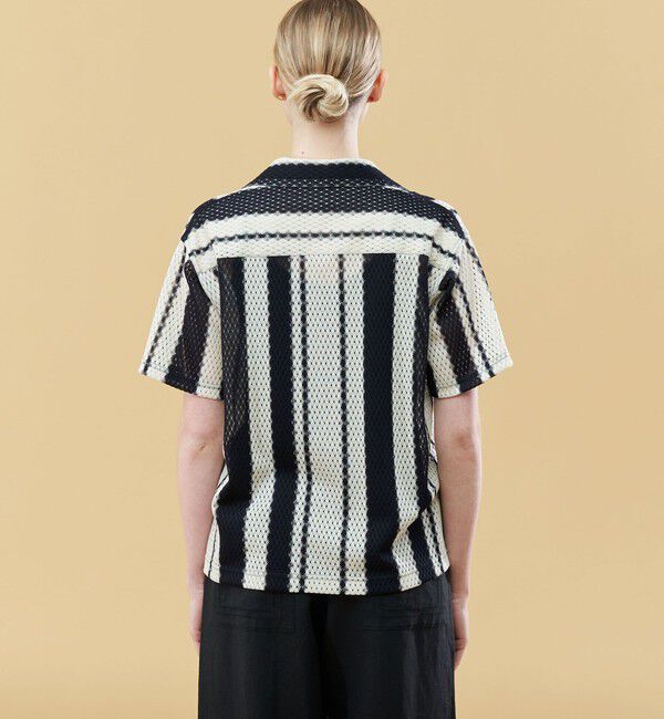 GALERIE VIE「ランダムストライプ オープンカラーシャツ」|シャツ・ブラウス|