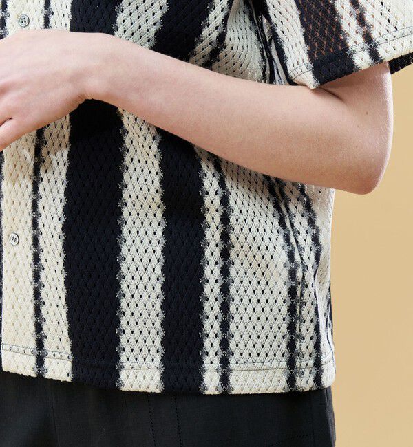 GALERIE VIE「ランダムストライプ オープンカラーシャツ」|シャツ・ブラウス|