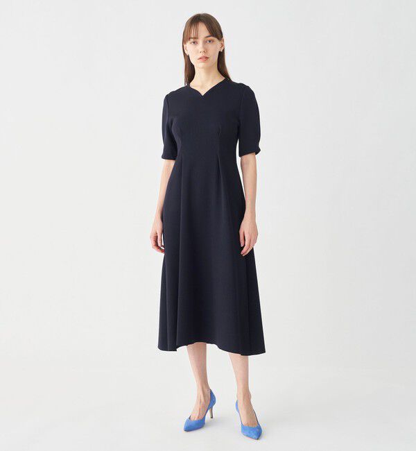 Ballsey「ミラノリブ タックスリーブワンピース」|ワンピース|