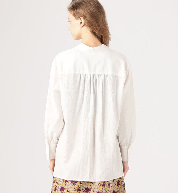 MACPHEE「コットンドビーストライプ オープンカラーシャツ」|シャツ・ブラウス|