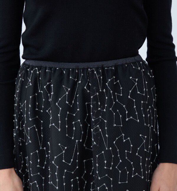 Ballsey「ビーズチュールエンブロイダリー タイトロングスカート」|スカート|