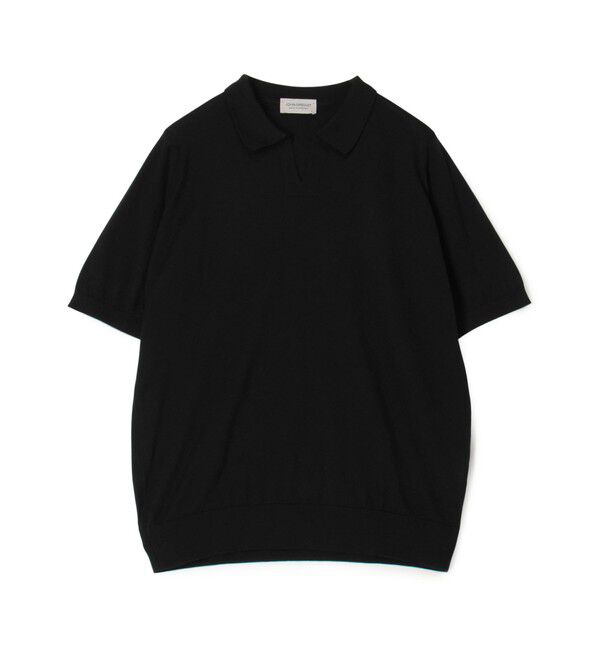 TOMORROWLAND BUYING WEAR「JOHN SMEDLEY DONNELLY コットン スキッパーニット」|ニット・セーター|19 ブラック