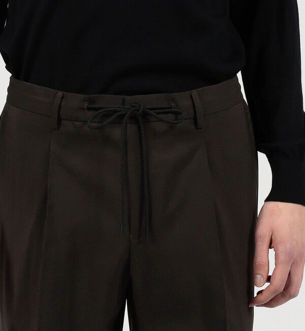 TOMORROWLAND MENS「ウールナイロン 1プリーツ イージースラックス V.B.CANONICO」|スラックス|