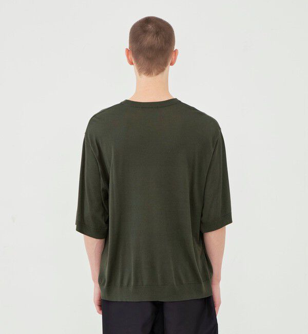 GALERIE VIE「シルク ハーフスリーブプルオーバー」|ニット・セーター|