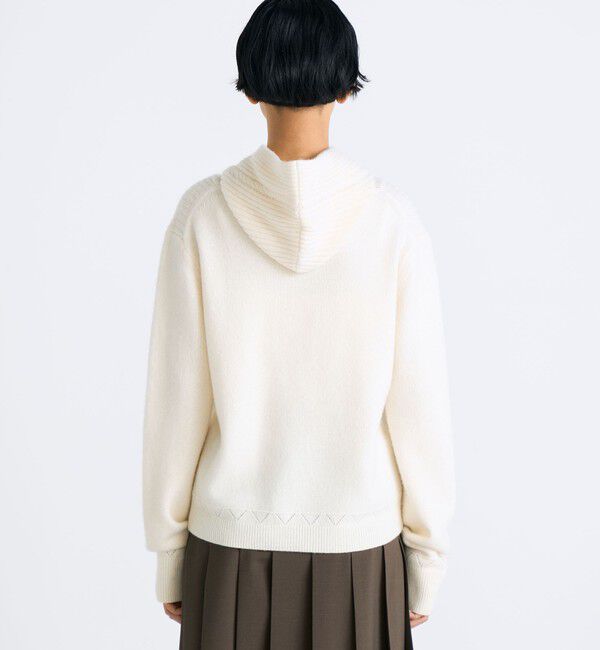 Edition「パッチワークレース フーデットニット」|ニット・セーター|