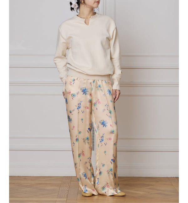IENA LA BOUCLE「IENA LA BOUCLE ボタニカルプリントイージーパンツ」|その他|