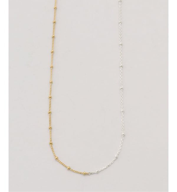IENA「Rieuk/リューク Dot bicolor chain nl ネックレス NC55-MIX」|ネックレス|シルバー