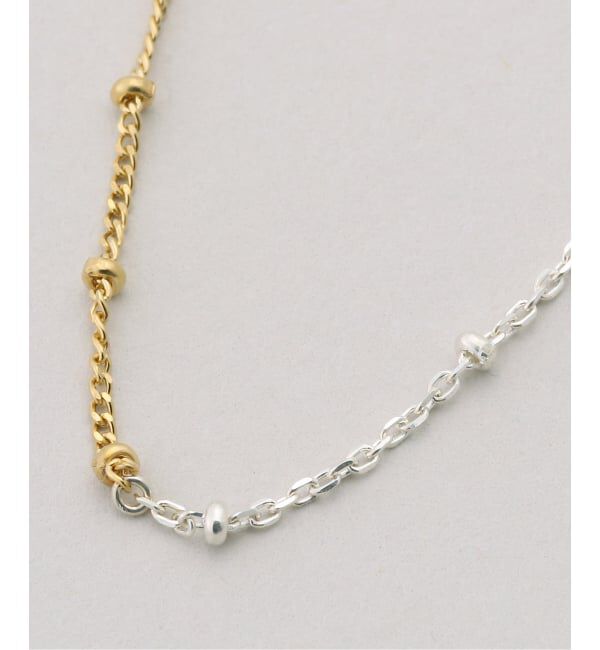 IENA「Rieuk/リューク Dot bicolor chain nl ネックレス NC55-MIX」|ネックレス|