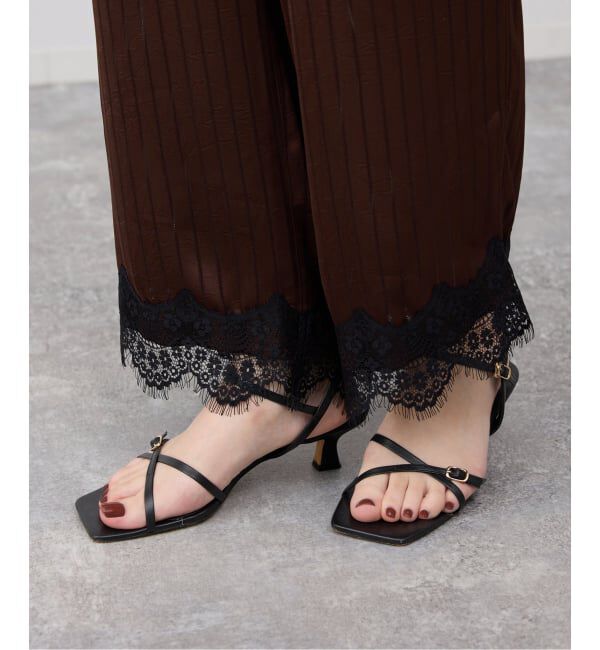 SLOBE IENA「SLOBE レザークロスサンダル」|サンダル|