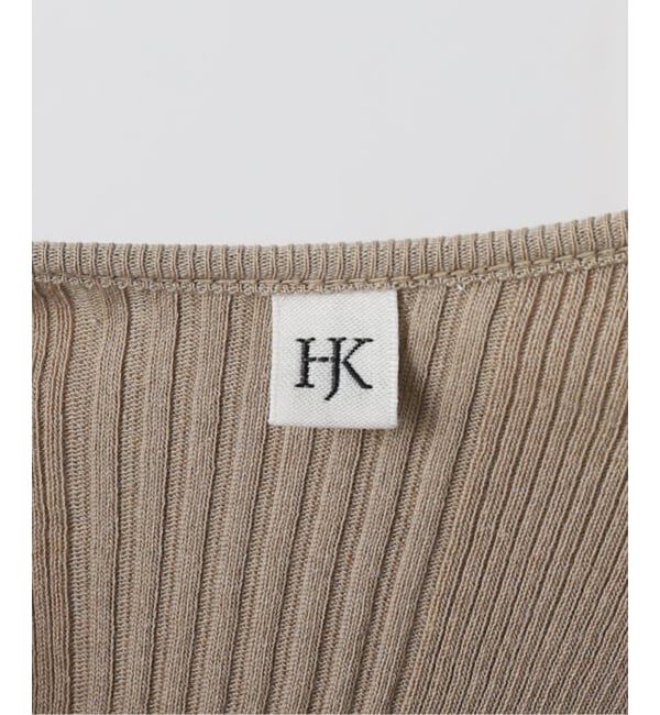 IENA LA BOUCLE「HAKUJI/ハクジ RANDOM RIB ASYM BRA  H232590」|Tシャツ・カットソー|