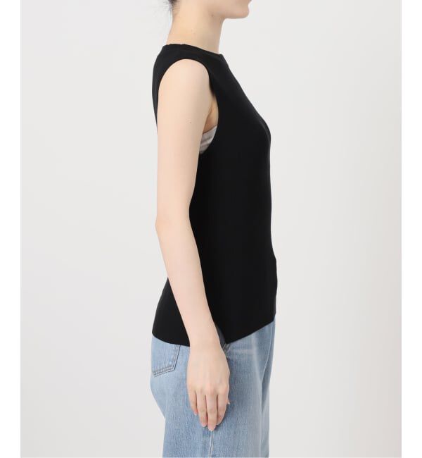 IENA「《予約》 ECOSPLASH リブボートネックプルオーバー」|ニット・セーター|