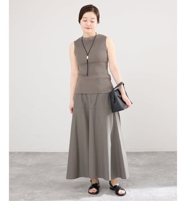 IENA「《予約》 ECOSPLASH リブボートネックプルオーバー」|ニット・セーター|