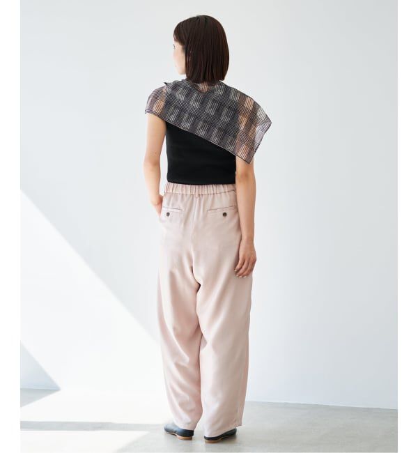 IENA「《予約》 ECOSPLASH リブボートネックプルオーバー」|ニット・セーター|