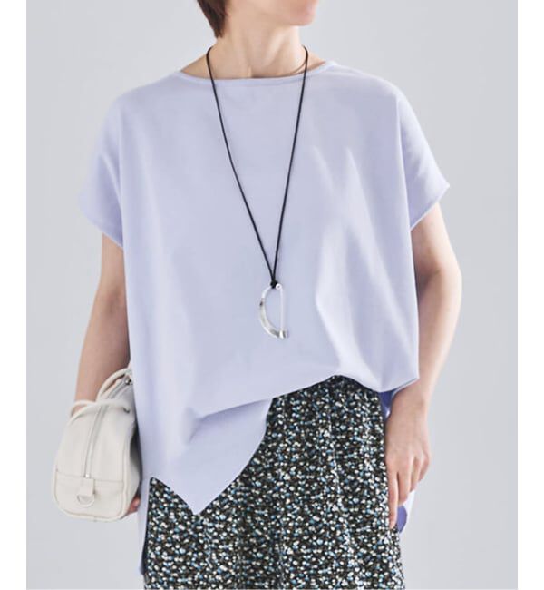 IENA「《WEB限定/追加7予約》 コットンストレッチ NEOワイドクループルオーバー」|ニット・セーター|