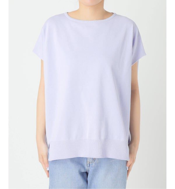 IENA「《WEB限定/追加7予約》 コットンストレッチ NEOワイドクループルオーバー」|ニット・セーター|