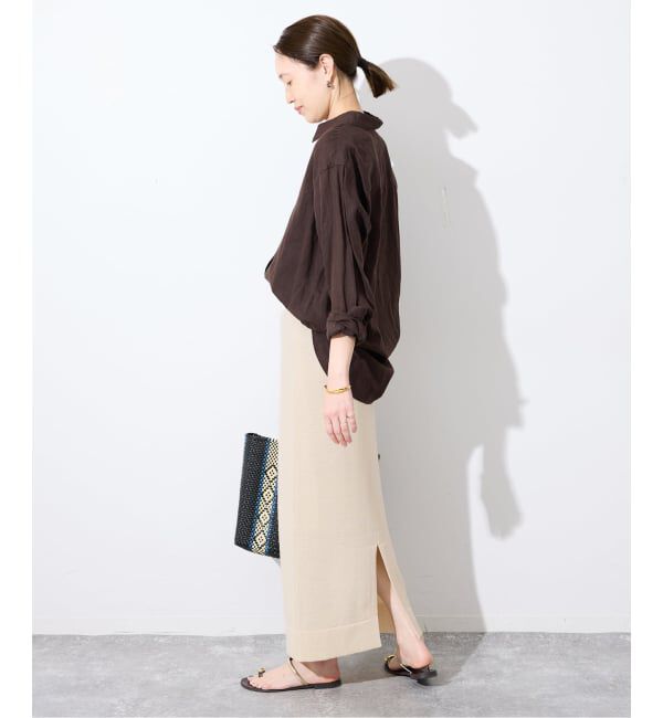 SLOBE IENA「《追加予約》テープヤーンニットスカート」|スカート|