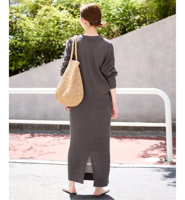 SLOBE IENA「《追加予約》テープヤーンニットスカート」|スカート|