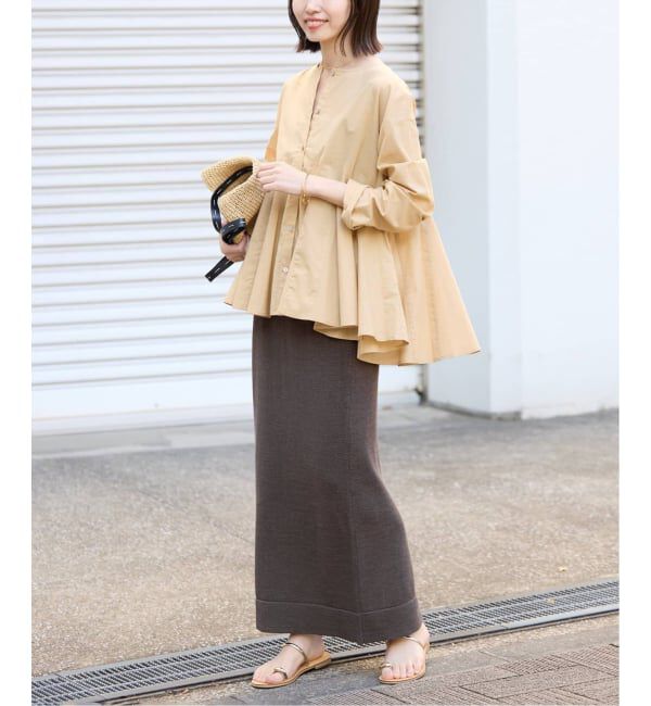 SLOBE IENA「《追加予約》テープヤーンニットスカート」|スカート|