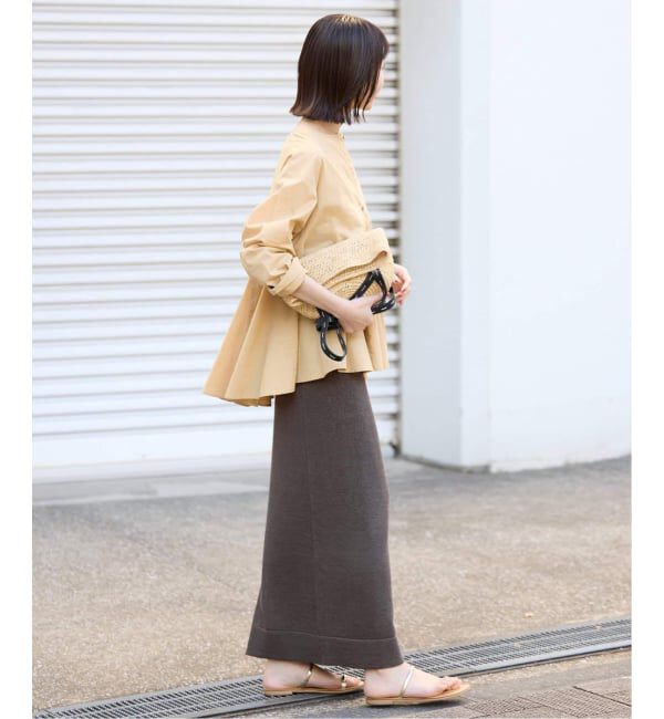 SLOBE IENA「《追加予約》テープヤーンニットスカート」|スカート|