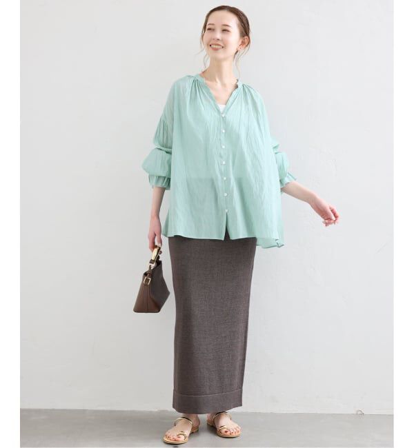 SLOBE IENA「《追加予約》テープヤーンニットスカート」|スカート|