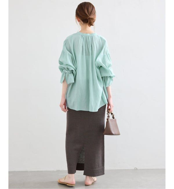 SLOBE IENA「《追加予約》テープヤーンニットスカート」|スカート|