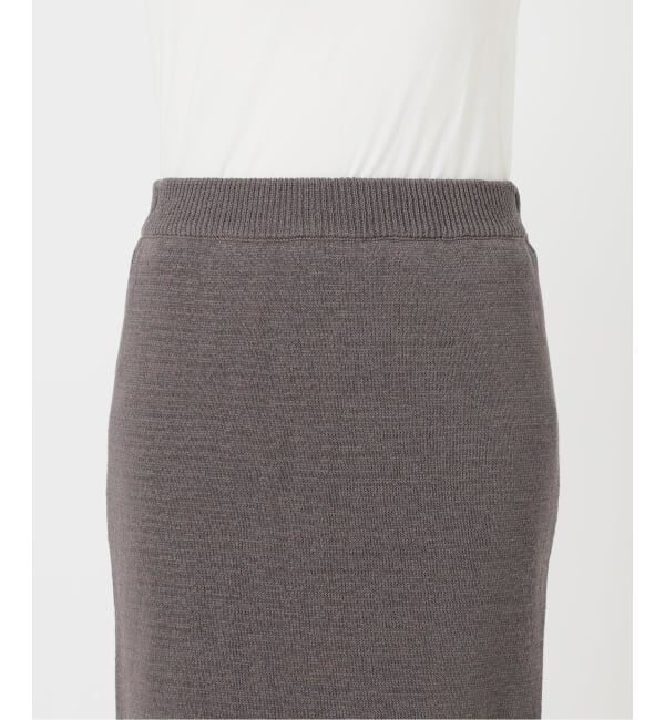 SLOBE IENA「《追加予約》テープヤーンニットスカート」|スカート|