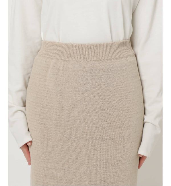 SLOBE IENA「《追加予約》テープヤーンニットスカート」|スカート|