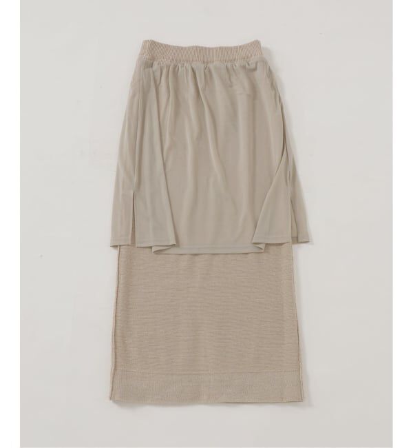 SLOBE IENA「《追加予約》テープヤーンニットスカート」|スカート|