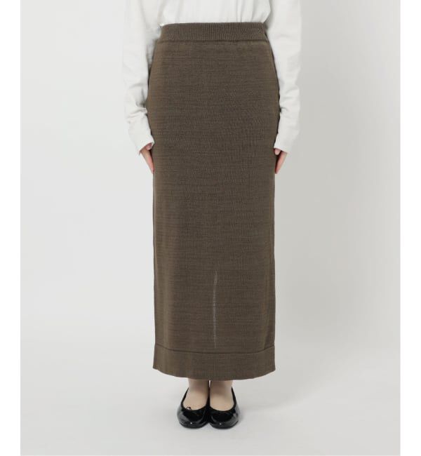 SLOBE IENA「《追加予約》テープヤーンニットスカート」|スカート|