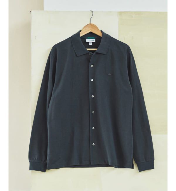 EDIFICE「LACOSTE(ラコステ) 別注 フルオープン ロングスリーブポロシャツ」|Tシャツ・カットソー|