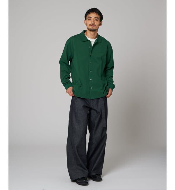 EDIFICE「LACOSTE(ラコステ) 別注 フルオープン ロングスリーブポロシャツ」|Tシャツ・カットソー|