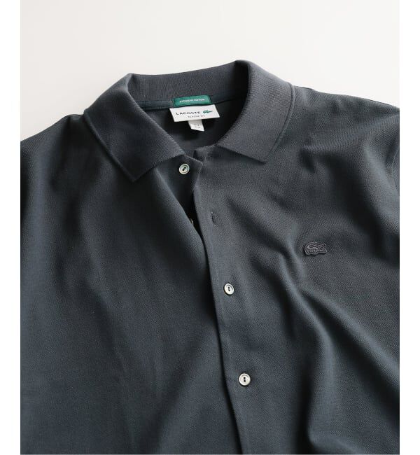 EDIFICE「LACOSTE(ラコステ) 別注 フルオープン ロングスリーブポロシャツ」|Tシャツ・カットソー|