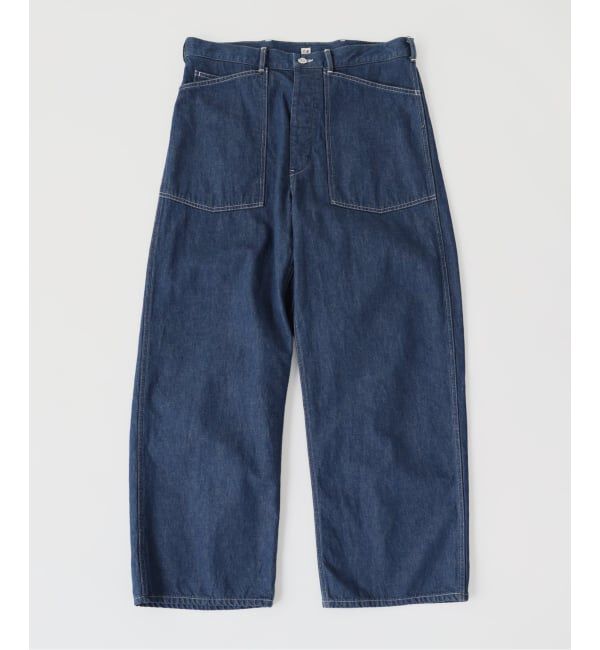 EDIFICE「ETS.MATERIAUX(マテリオ) Denim US ARMY トラウザー」|デニム|ブルー