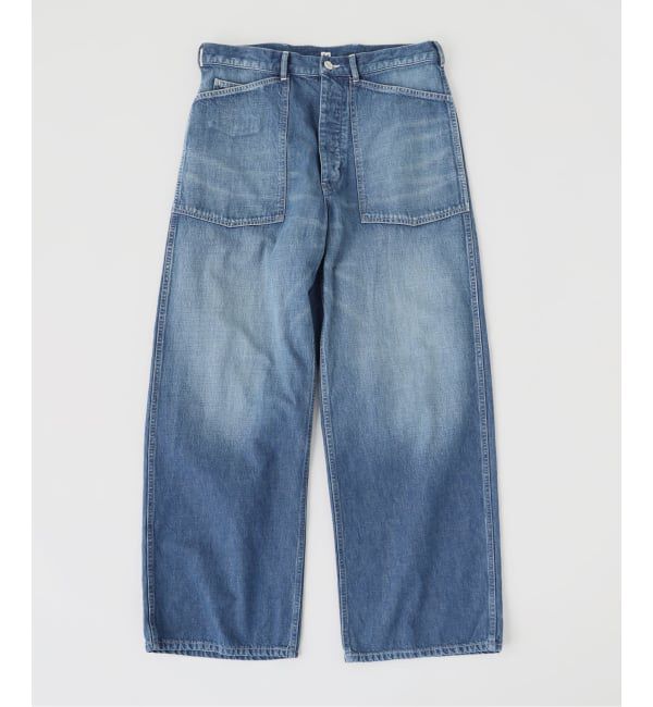 EDIFICE「ETS.MATERIAUX(マテリオ) Denim US ARMY トラウザー」|デニム|ブルー A