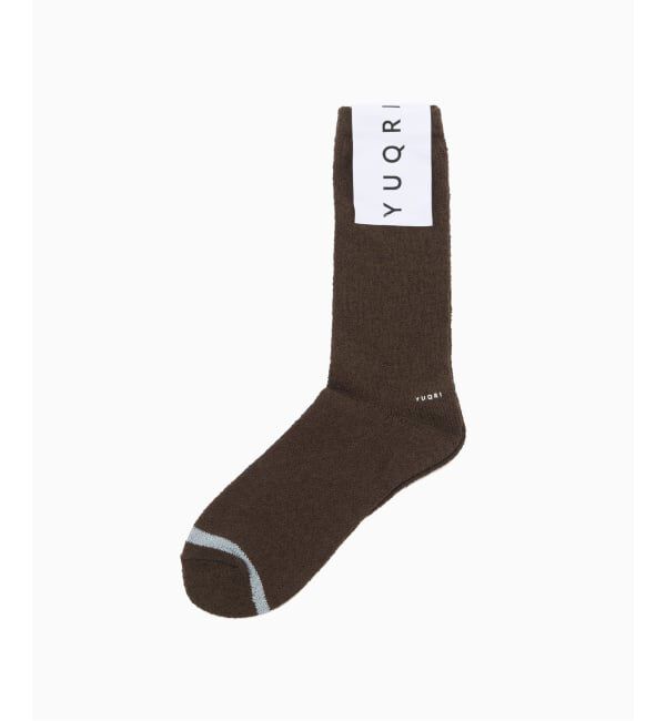 417 EDIFICE「YUQRI Siesta」|ソックス|ブラウン