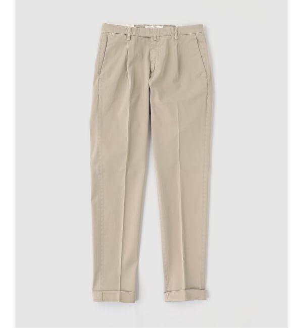 EDIFICE「BRIGLIA(ブリリア) GarmentDye Cotton 1P Trousers」|スラックス|キャメル