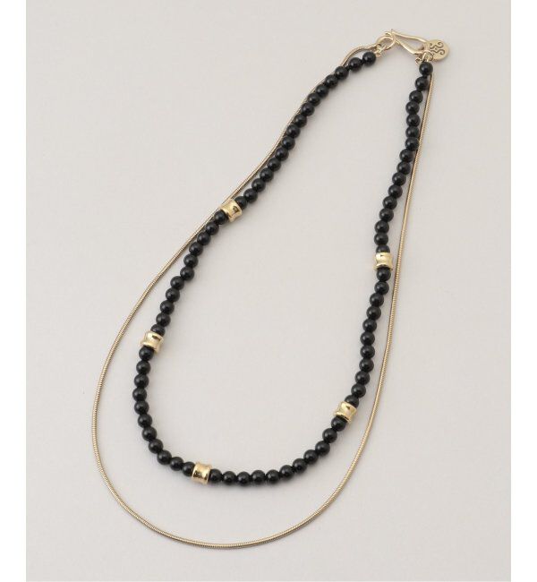 journal standard L'essage「【SAPIR BACHAR/サピア バシャール】GOLD ONYX TWIST NECKLACE：ネックレス」|ネックレス|